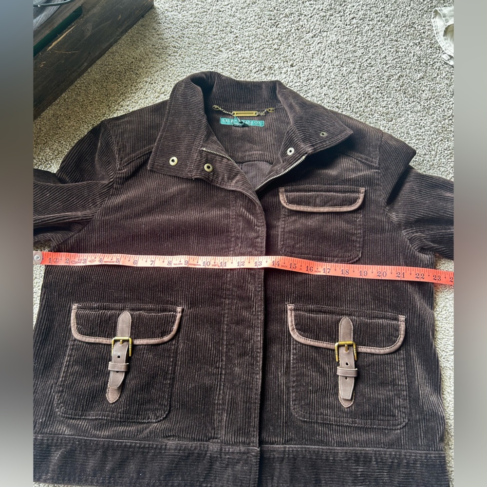 Vintage Lauren Ralph Lauren Jeans Co Corduroy Utility equestrian jacket SZ XL - Picture 14 of 14